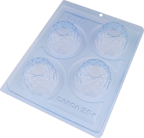 Pralinform Sjokoladeform - BWB 10111 - Spesiell 3-delt form Transparent transparent