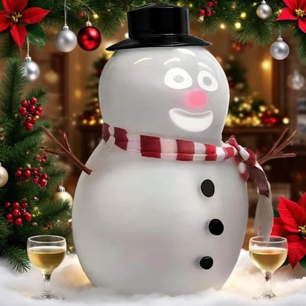 Animated Talking Snowman Singing, Talking Animated Blinking Snowman with Built-in Projector & Speaker Plug'n Play