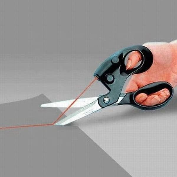 Paper Cutter Scissors Laser Level Scissors All-round Fast Laser Scissors Pro Sewing Household Clip Perfect Scissors Fabric Laser Guided Scissors