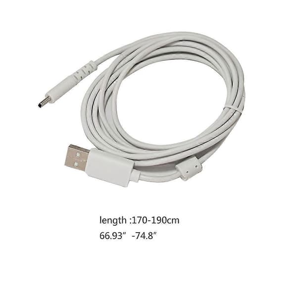 Laddningskabel för Logitech GPRO X Gaming Headset Typ-C USB Strömkabel DB Vit White