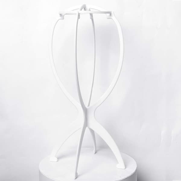 2 STK parykstativ Bærbart parykstativ, sammenklappeligt parykholder Durable_xx Hvid White