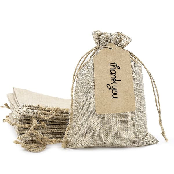 Cotton Drawstring Storage Bag 10x15cm Multi-purpose 40 Pieces