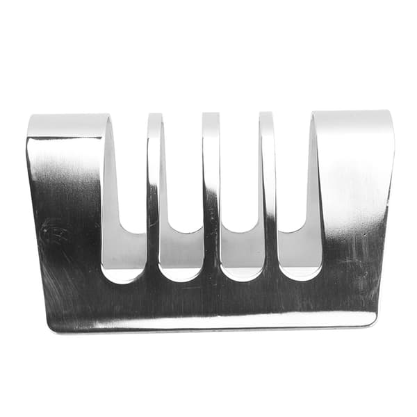 Brødristerstativ i rustfrit stål, vintage rustfrit brødholder til bagning, 4,84x3,03 tommer