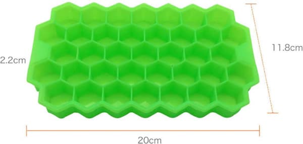 Sens Design Honeycomb isbitform med lokk - Grønn