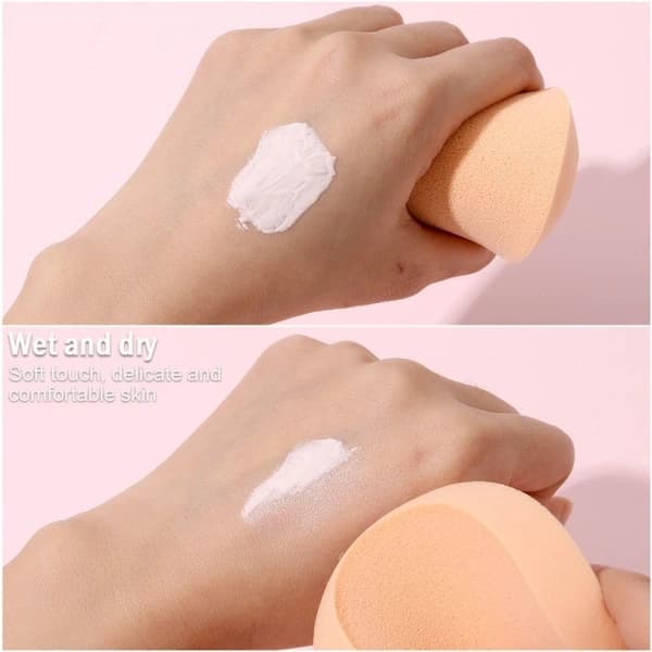 10 st Puderpuff Kosmetisk VIT vit[XJ]