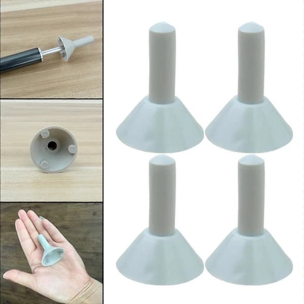 [EN] 4 Pcs Tent Pole Insulation Protective Caps Tent Tarp Gripper Protector for Backpackers Grey