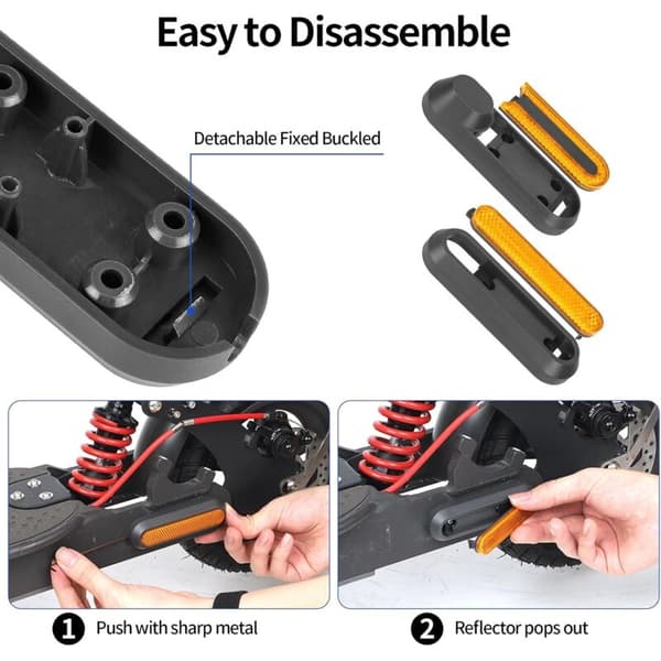 Scooter Hjulbeskyttelse Refleksstrimmel til Xiaomi M365, Pro, 1S, Essential, Pro2, Mi3
