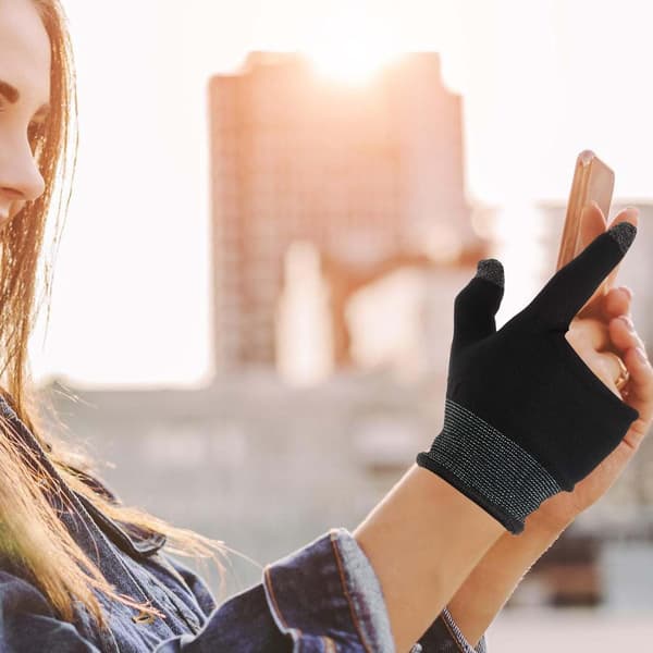 2 finger gaminghandsker med touchfingre, åndbare -