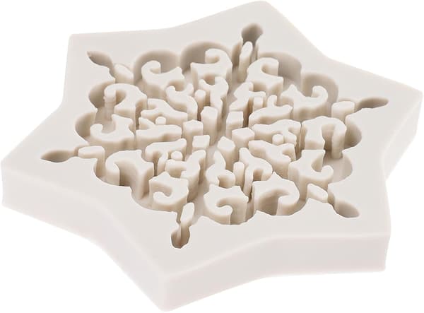 Silikoneform til harpiksunderlag Snefnug Design DIY Epoxyform til Håndværk Boligindretning