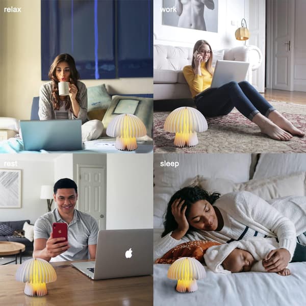 Rabatt Sopplampe (Bambus) Tre Sammenleggbar Boklampe, Roman L