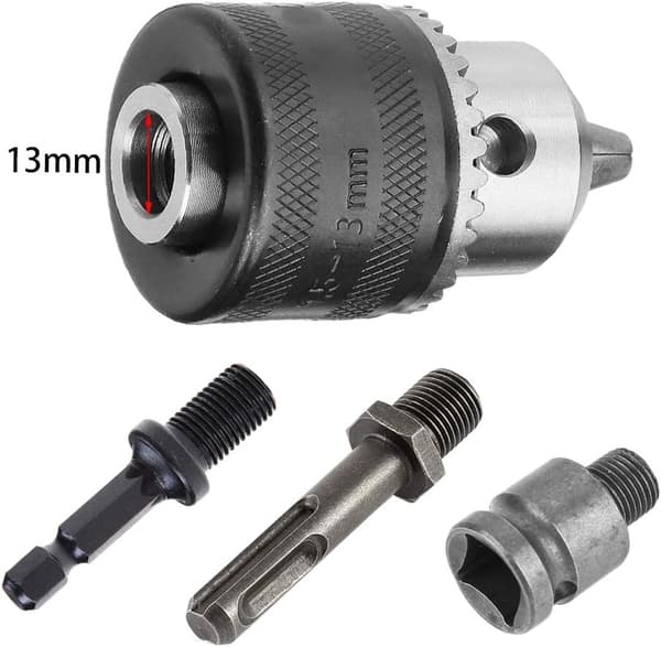 1,5-13 mm Capacity 1/2-20UNF Key Drill Chuck with Hex Shank, 1/2\"