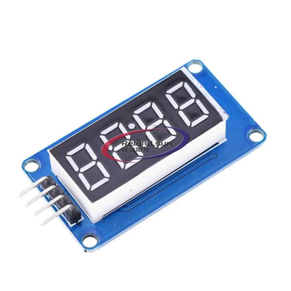 12 stk 4-bits LED-skjermmoduler klokke -