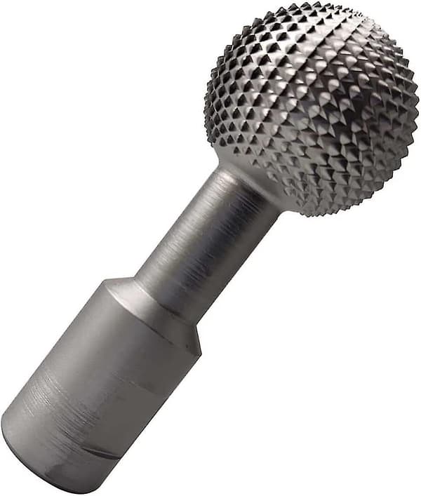 14 mm Spherical Wood Carving Tool, Spherical Rotary Drill, Spherical Steel Grinding File, Silver Hy