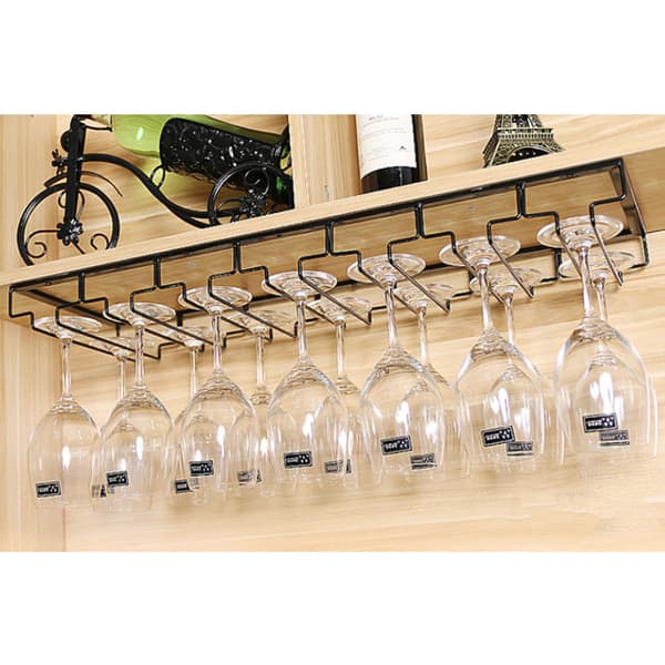 Glasholder 7 - 70 cm vinglasholder til hyldemontering