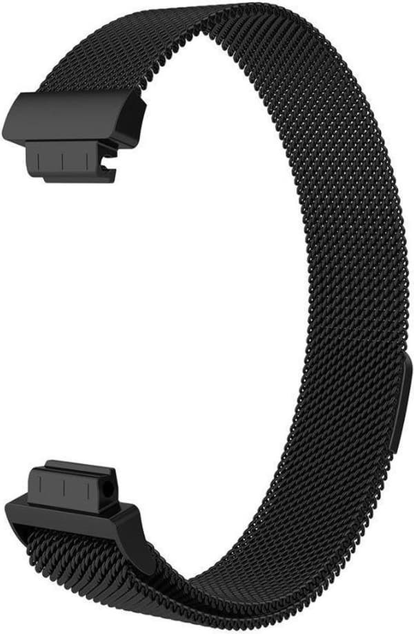 Smartwatch-armbånd - Milanesisk rem - Egnet til Fitbit Inspire - Sort - Størrelse S