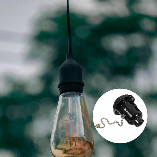 Trækledning Let Armatur Trækafbryder Lampeholder Loftlampe Sokkel Tilbehør