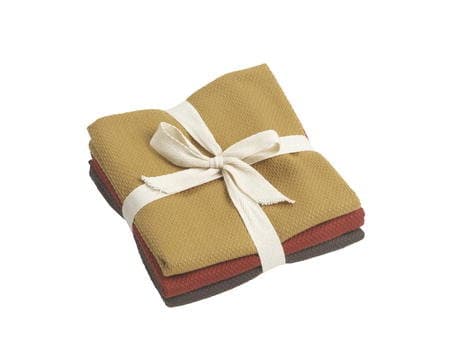 Bastian Karklud/viskestykke 32x32cm 3-pak MultiColor MultiColor MultiColor one size