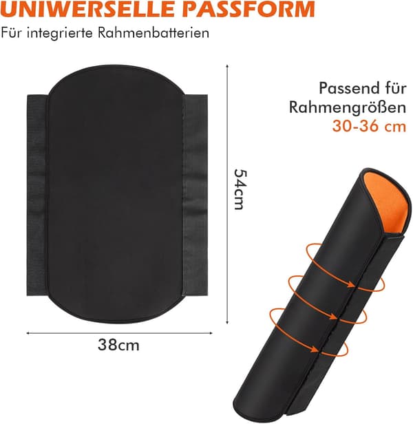 Beskyttende Batteridæksel til Elcykel, Batteridæksel til 30-36cm