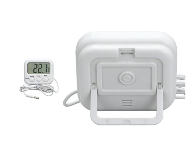 1 stk Digital LCD Termometer Utendørs Innendørs Hygrometer Fuktighet Cl