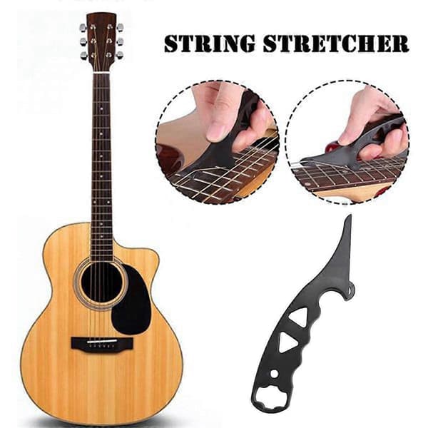 Guitar String Stretcher, Hexagon Metal Wrench Multifunctional Guitar String Winder Guitar Adjustment