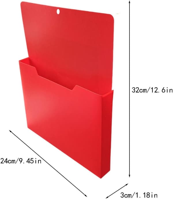 magnetisk dokumentmappe 2-delt lettere sklisikker brevsorterer -