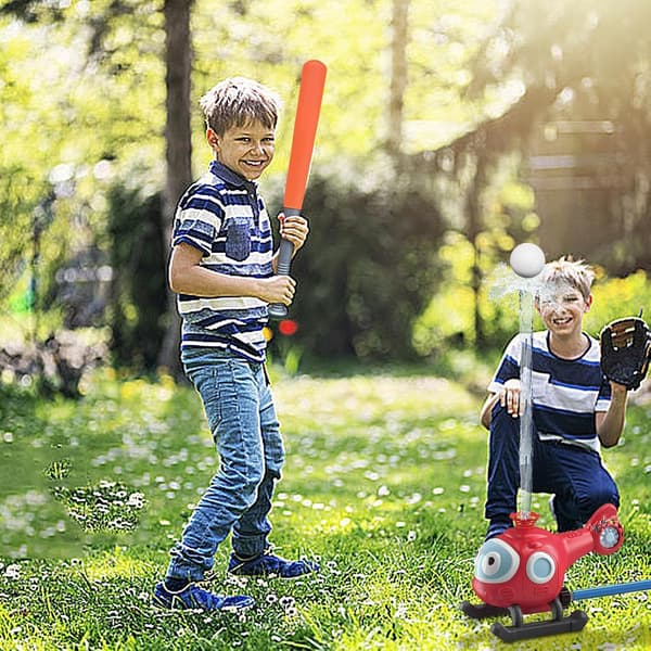 bakgård-flygplan-sprinkler-leksak, vattenspridare-baseboll-leksak D - D