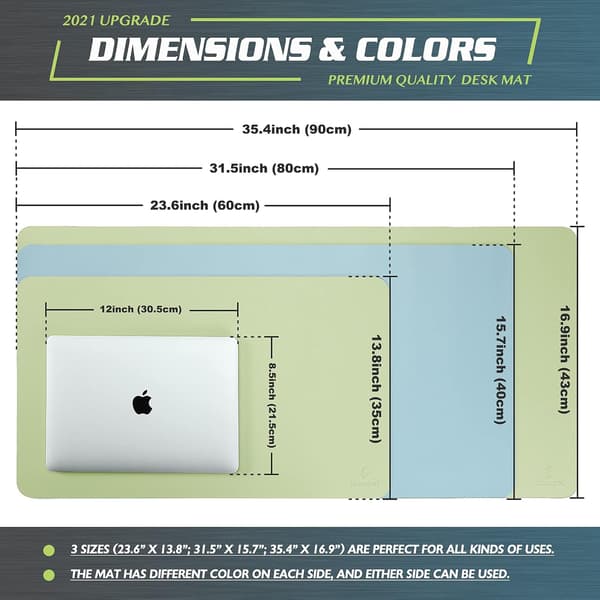 Desk Mat, Desk Pad, Desk Mat 43cm x 90cm, Laptop Mat, Desk Pad