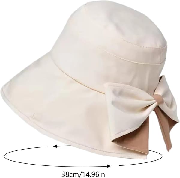 Fischerhatter for kvinner utendørs sammenleggbar bred brem beige - beige