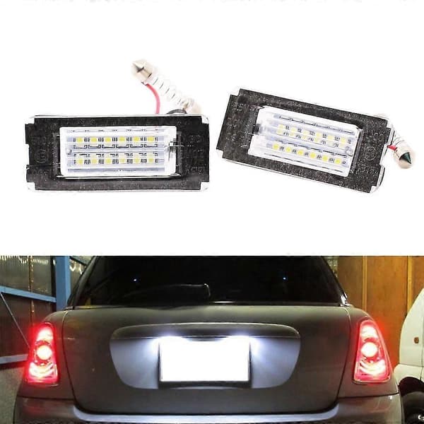 2 pcs LED License Plate Light No Error License Plate Light for Mini Cooper R56 2006 - 2