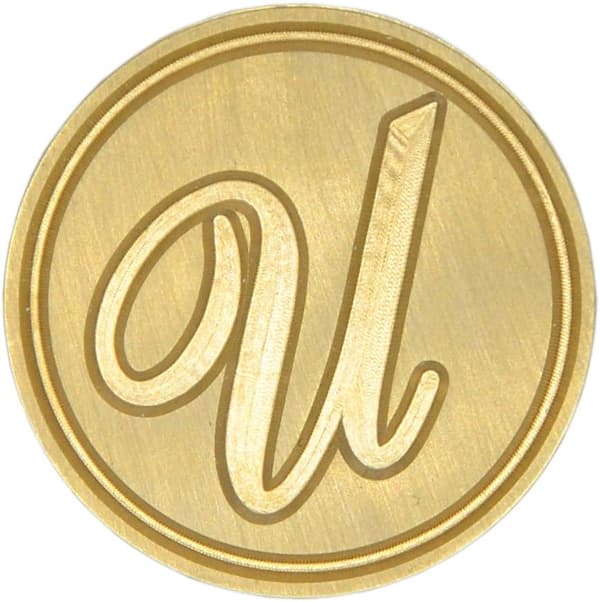 Voksseglstempel forseglingsvoks klassisk initialalfabet retro tre Z001 (U) -