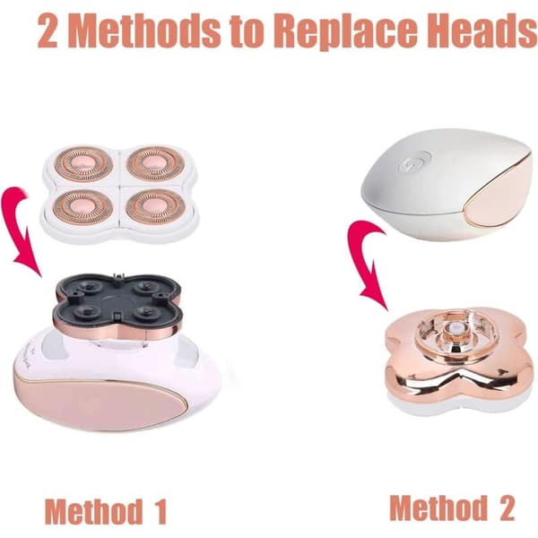 Compatible with Flawliss Finishing Touch Replacement Head, Leg Shaver and Leg Epilator with 1 Cleaning Brush