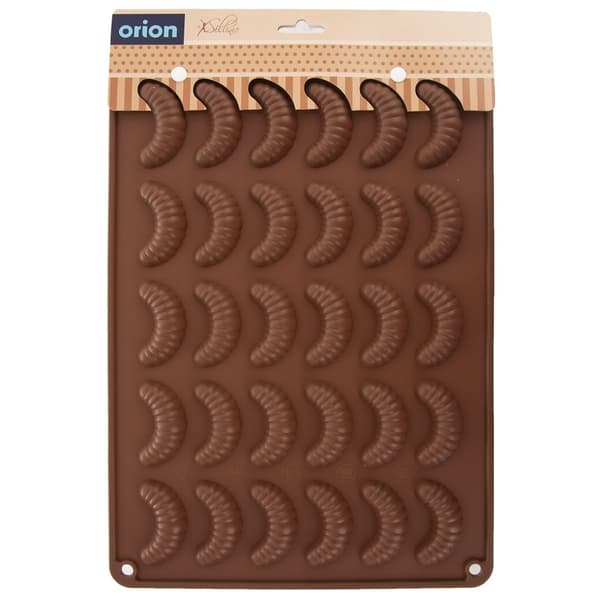 Silikoneform til 30 kager, croissanter og fyldte chokolader 158