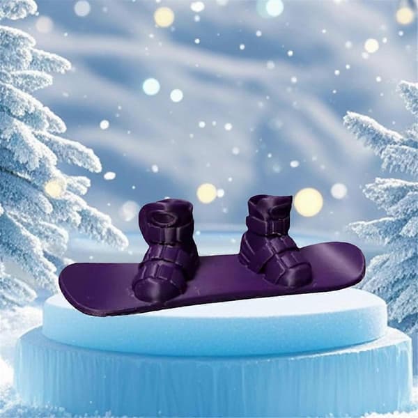 Mini Finger Snowboard, 3D-printet Finger Snow Board, Mini Skateboard Snow Board til Finger, Mini Sk