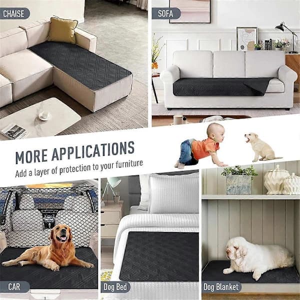 Waterproof Sofa Cover Reversible Seat Cushion Protector Pet-Friendly Chaise Sofa Cover