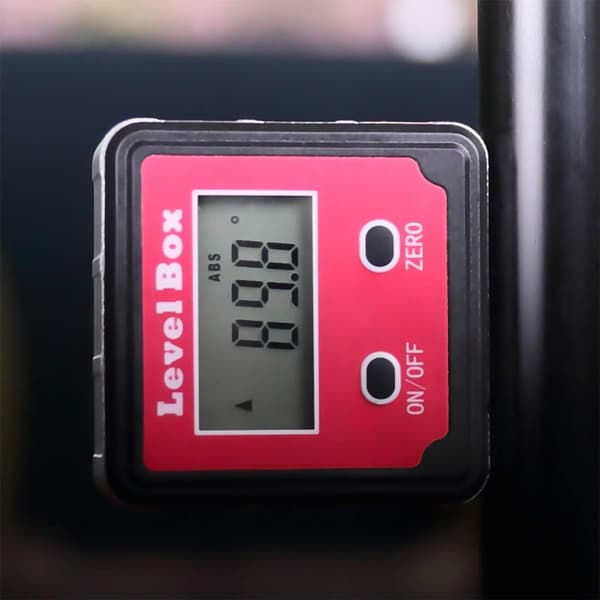 Vanntett Digital LCD Vinkelmåler Vinkelboks Fasboks Nivå