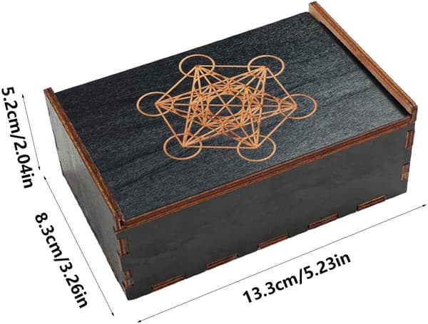 Smyckeskrin i trä, Tarotkortslåda i trä nummer 5 - Nummer 5