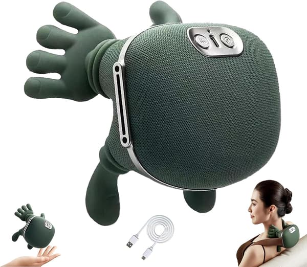 Large Rechargeable Portable Shoulder and Neck Massager with High Capacity