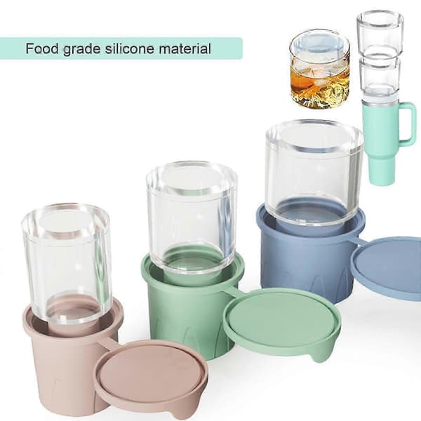Isforme til 30-40Oz Stanley Tumblers Silikoneisbitform Sommerisforme A