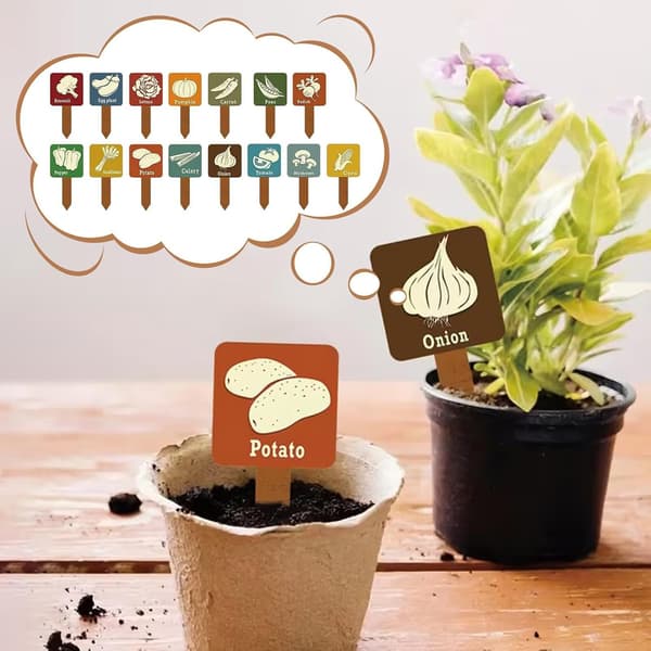 etiketter til haveplanter skilte dekorative i T-form -