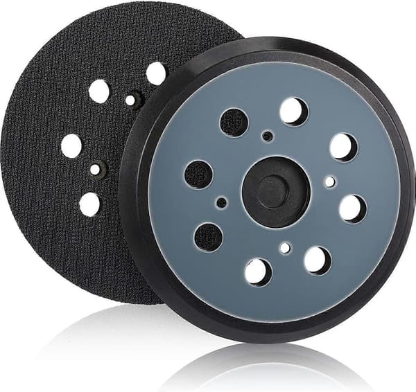 2 Pieces 125mm Replacement Sanding Pad 8-Hole Hook and Loop Sanding Pad (Blue) [DB]