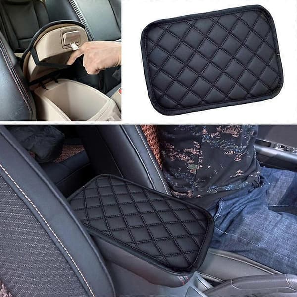 Bil Midtarmlene Pad PU Skinn Armlene Pad Midtkonsoll Beskyttelse Håndstøtte Pute Universal Bil Armlene Pute Kina Grå China Gray
