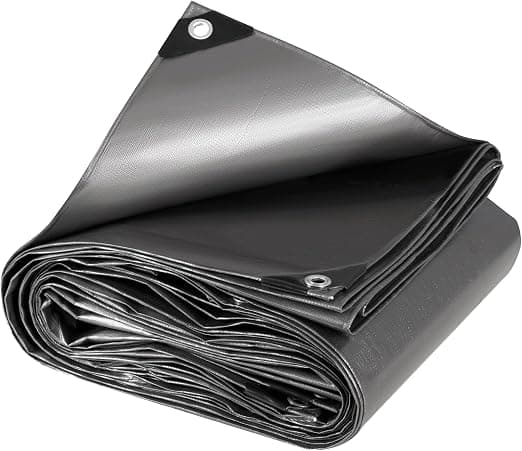 Polyeteenipeite 180g/m² vedenpitävä pressu Harmaa purjerenkailla Tiheä pressu 2x3m