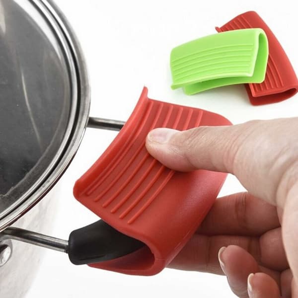 Oven Mitts and Pot Holders 4 Pairs Silicone Handle Grip Pot Holders