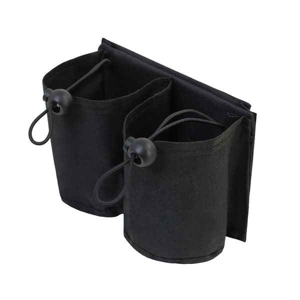 2 stk. Koffert Koppholder, Koffert Reise Koppholder - Håndfri - Plass til To Kaffekopper - Gaver til Flyvertinner Tilbehør Svart (Har plass til iPad)