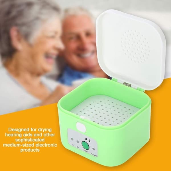 Hearing Aid Dehumidifier Drying Sterilizer Case Holder, USB Dry Box KLB
