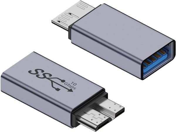 sovitin micro-USB 3.0, USB B C, kannettava, nopeus D/mikro A-liitäntään - D/Micro B auf A Buchse