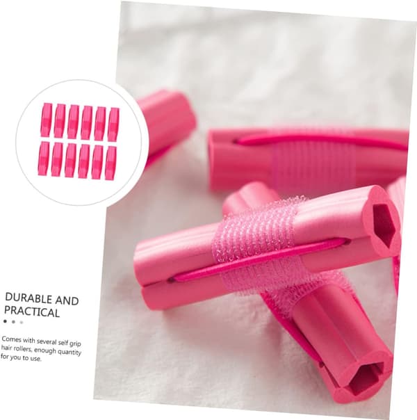 12 stk små sopphårruller selvklebende hårruller for kvinner sove stylingverktøysett