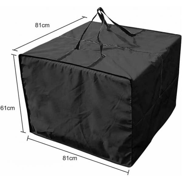 81 cm x 81 cm x 61 cm opbevaringstaske og beskyttelse til stuepuder, havemøbler, sofapuder, vandtæt taske til møbelmåtter