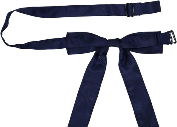 Dame-flue, justerbar, forhåndsbundet, sommerfugleknude, skjorter, slips, TD7, blå, one size -