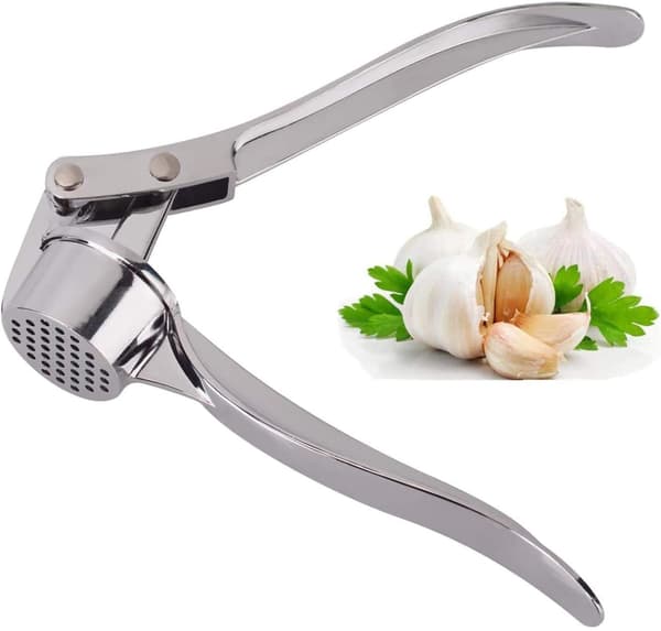 Garlic Press for Kitchen, Peeler, Garlic Press, User-Friendly Garlic Chopper, Easy to Clean and Durable